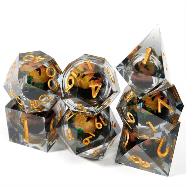 Smaugs skatt RPG-tärningar flytande D20 3,3 cm