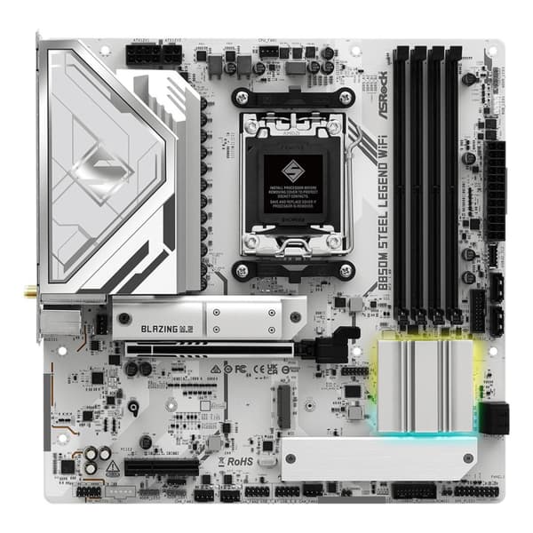 ASRock B850M Steel Legend moderkort, micro ATX, DDR5