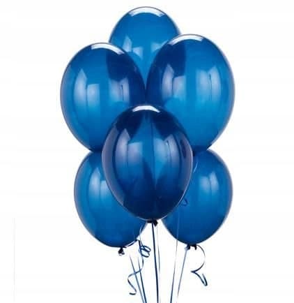 Pastellfärgade ballonger 30 cm, 100 st., marinblå