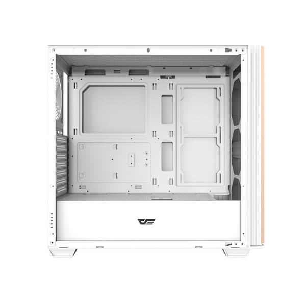 darkflash DS900WS ATX blæserløs computerkasse (hvid)