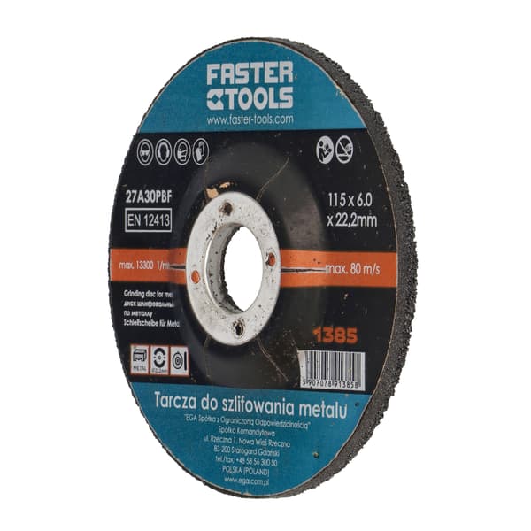FASTER TOOLS metallihiomalaikka 125x6mm