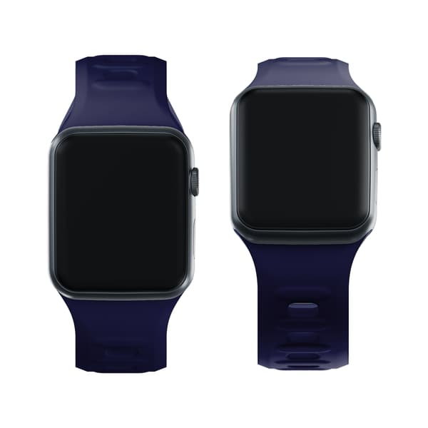 38/40/41/42 mm Oceanblå (lille) - 3mk Silikone Urrem til Apple