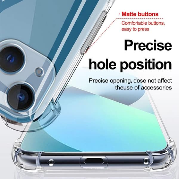 SILIKONEETUIS TIL APPLE IPHONE 13 6,1" KLAR ULTRALETT