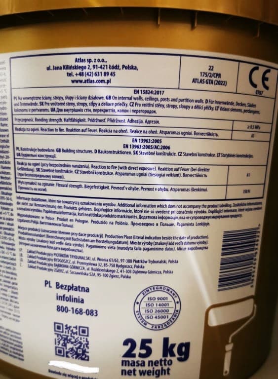 GTA superhvid polymerpuds 25 kg
