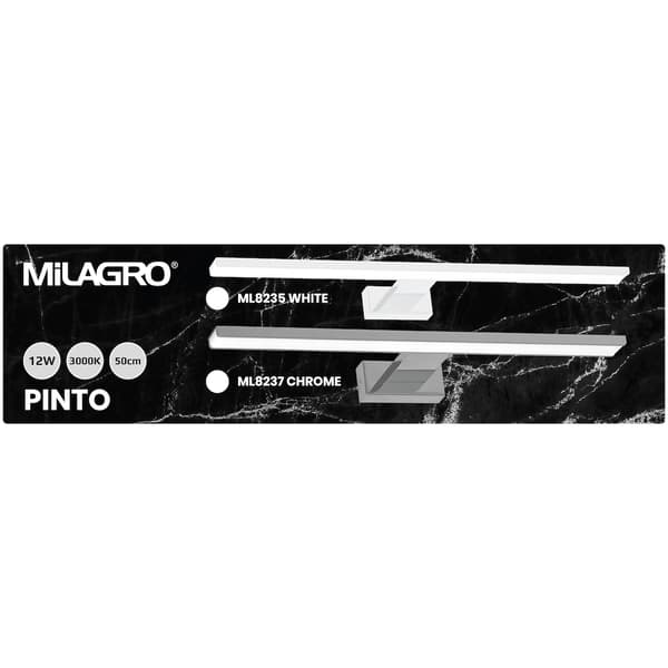 PINTO LED-SEINÄVALAISIMEN VALKOINEN MILAGRO ML8235