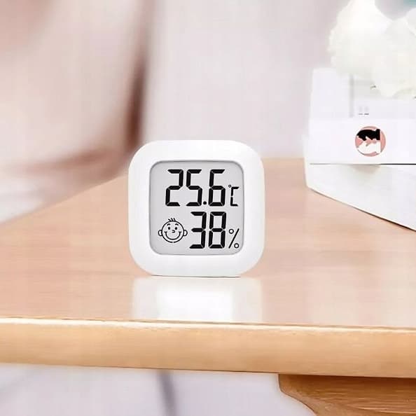 MINI VÄDERSTATION TERMOMETER HYGROMETER RUMSVÄDERSENSOR BATTERI