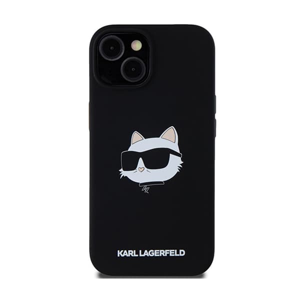 Karl Lagerfeld Silikone Choupette Head MagSafe - iPhone 15 Plus / 14 Plus Cover (Sort)