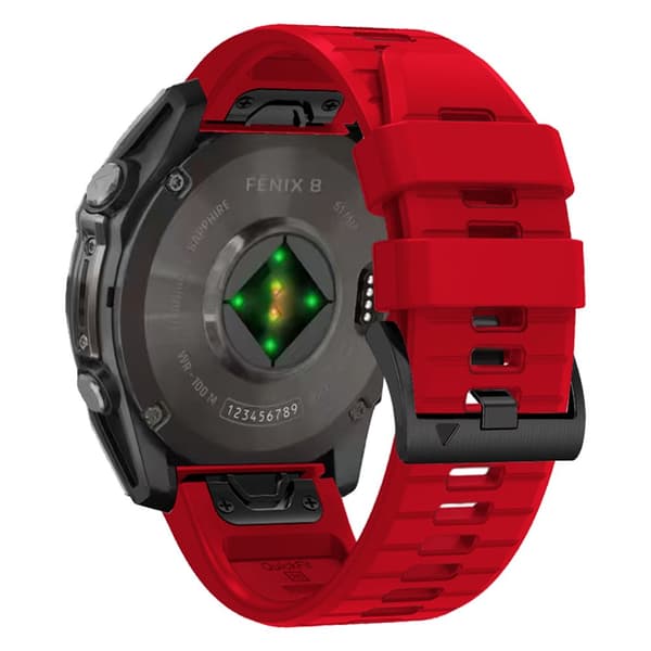 TECH-PROTECT SILIKONISUOJA GARMIN FENIX 5X / 5X PLUS / 6X / 6X PRO / 7X / 8 (51 MM) PUNAINEN