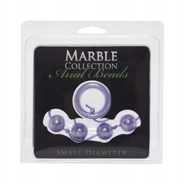 Marble Collection analpärlor liten 15 cm