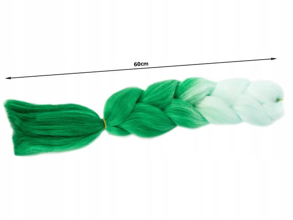 Syntetiskt grönt hår (200) GAB_A