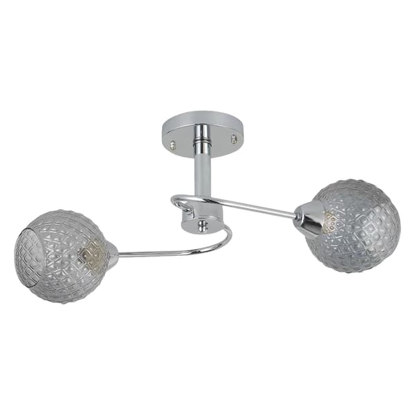 OAKLAND 2 E27 KROM LOFTSLAMPE MILAGRO ML9749