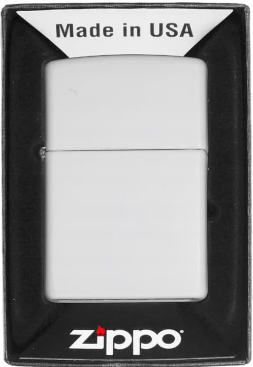 ZIPPO tändare VIT MATT Presentset Nr 3