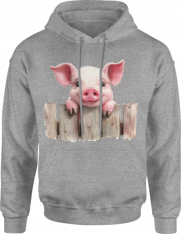 HERRSWEATSHIRT MED DJURMÖNSTRAD BOMULL XL
