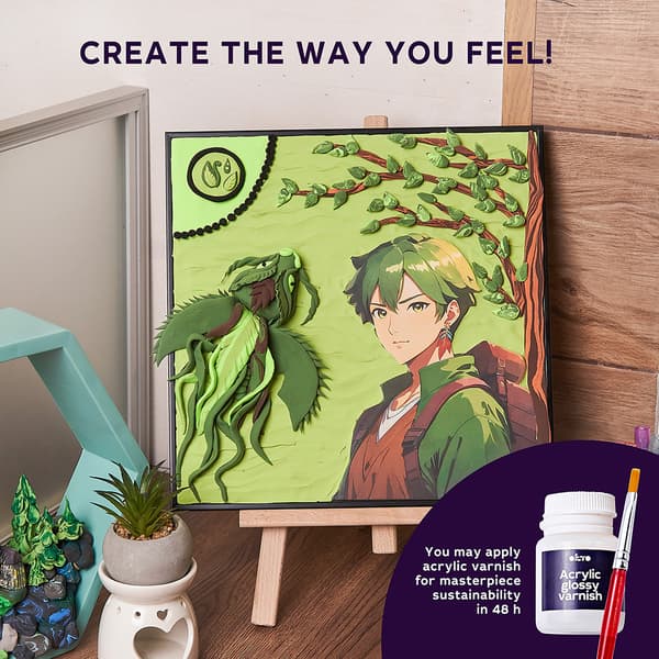 DIY 3D-målning "MANGA" 30*40 cm Jord