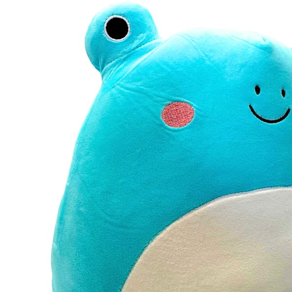 Plysfrø bamse meget blød til børn stor 19 cm