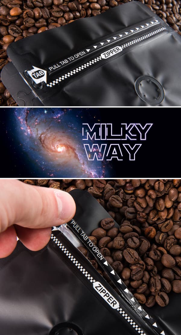 Nyrostade kaffebönsblandning Milky Way 250g