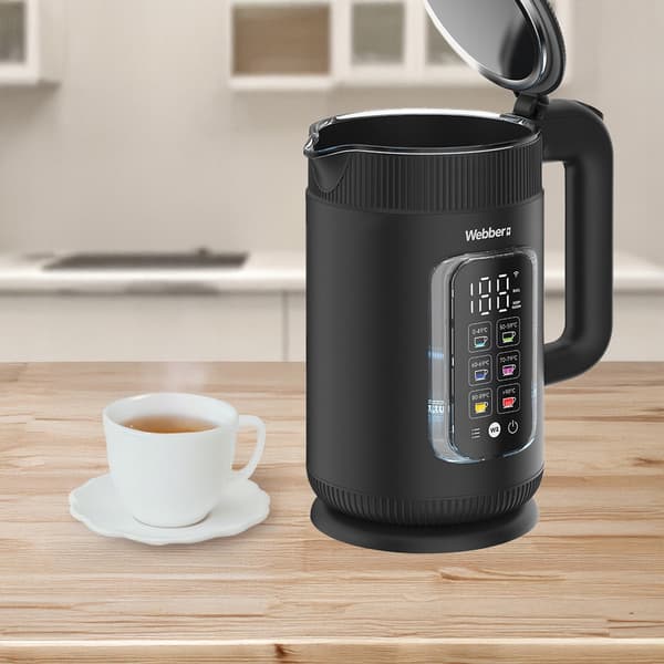 Webber WK115 WIFI -vedenkeitin 1,5 l, lasisisustus, lämminpitävä