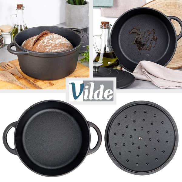 Støbejernsgryde med låg CAST LINE 24 cm, 3,9 l