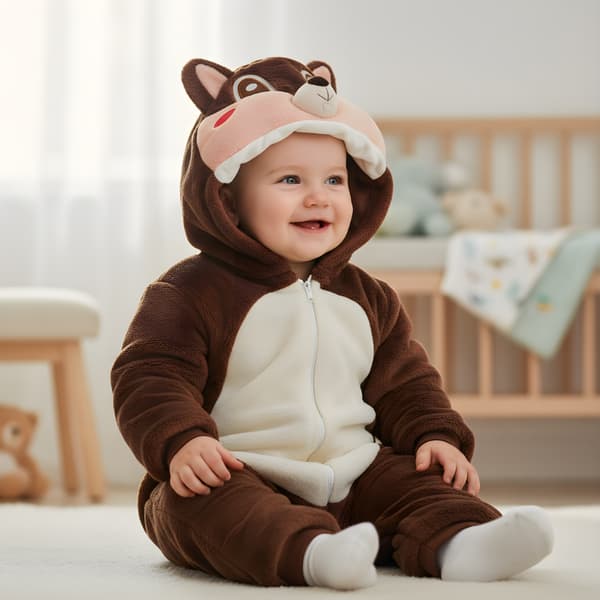 Onesie-pyjama-asu oravavauvalle 120: 93-101 cm