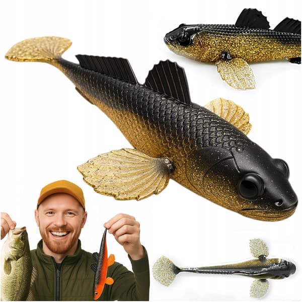 Gummibete LIBRA LURES GOBIO 7.3" (18.54cm) - 40g - 009 - GULD