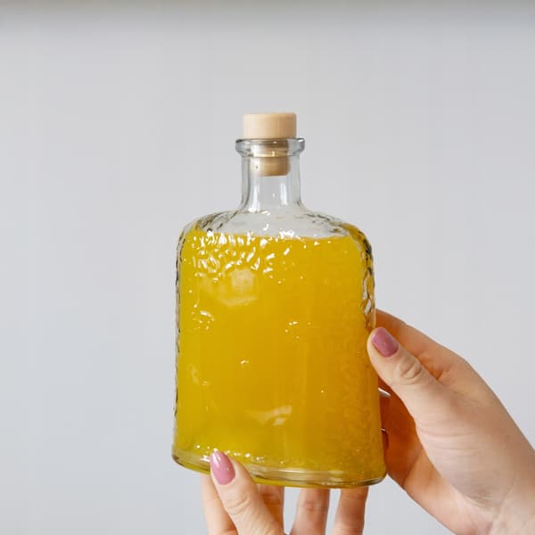 5x Glasflaskor Is 500ml med Kork för Vinlikörer 0,5l