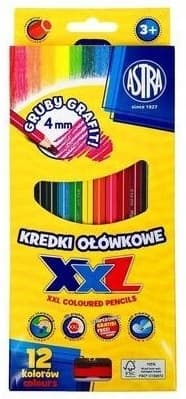 Paksut grafiittikynät, 12 väriä