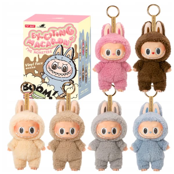 Maskot Docka Nyckelring Liten Docka Bubu Figur Plusch Överraskning Låda