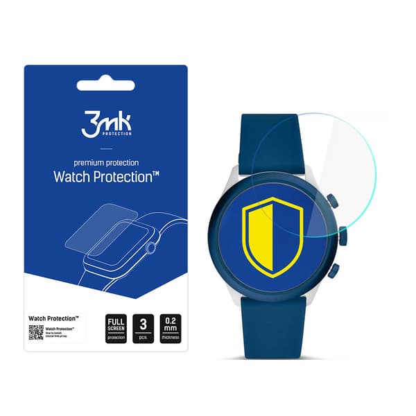 Fossil Sport 43mm - 3mk Urbeskyttelse Fleksibelt Glas