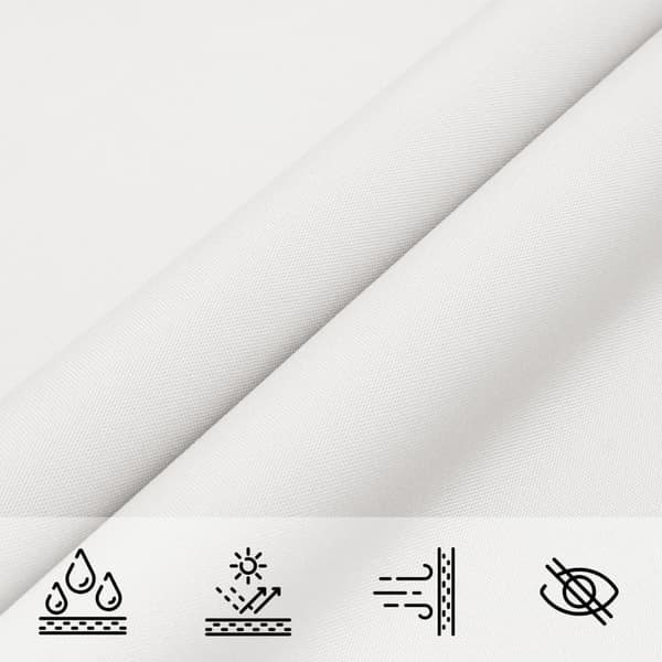 vidaXL Skuggsegel, Vit, 7x5x5 m, 100% Polyester