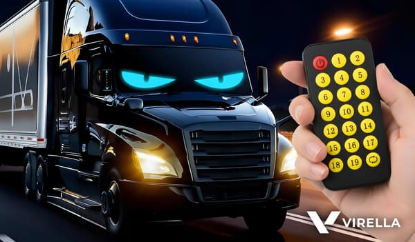 2X BILLYGTE LED-STRIP 17X7CM DEVIL EYES LED TRUCK EYES