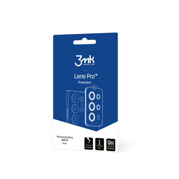 Samsung Galaxy S23 FE linsebeskytter Pro sort
