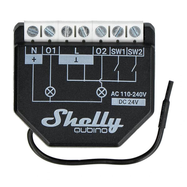 Shelly Qubino Wave2PM 2-kanals Z-Wave-controller