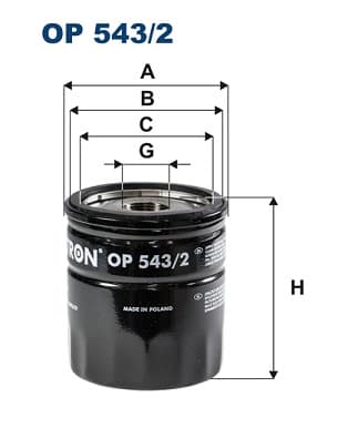 ÖLJYNSUODATIN OP5432 FILTRON