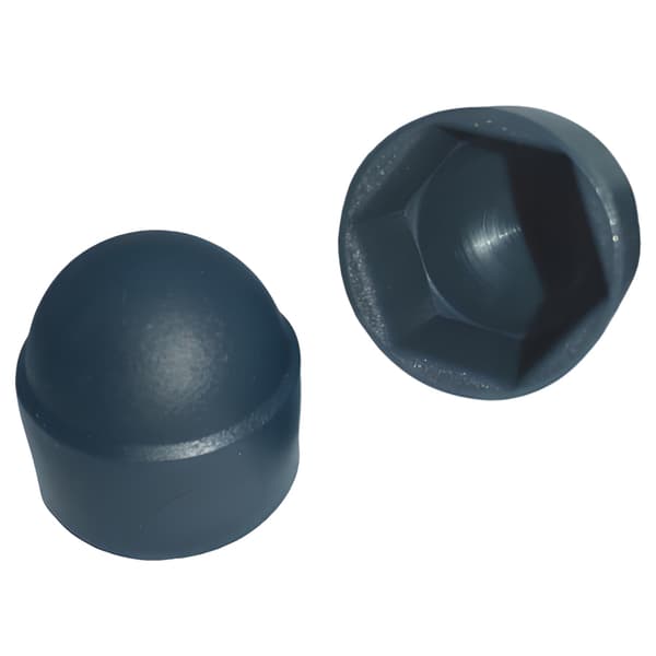 M6 skruvlock, 10mm nyckel, antracit, 50 delar