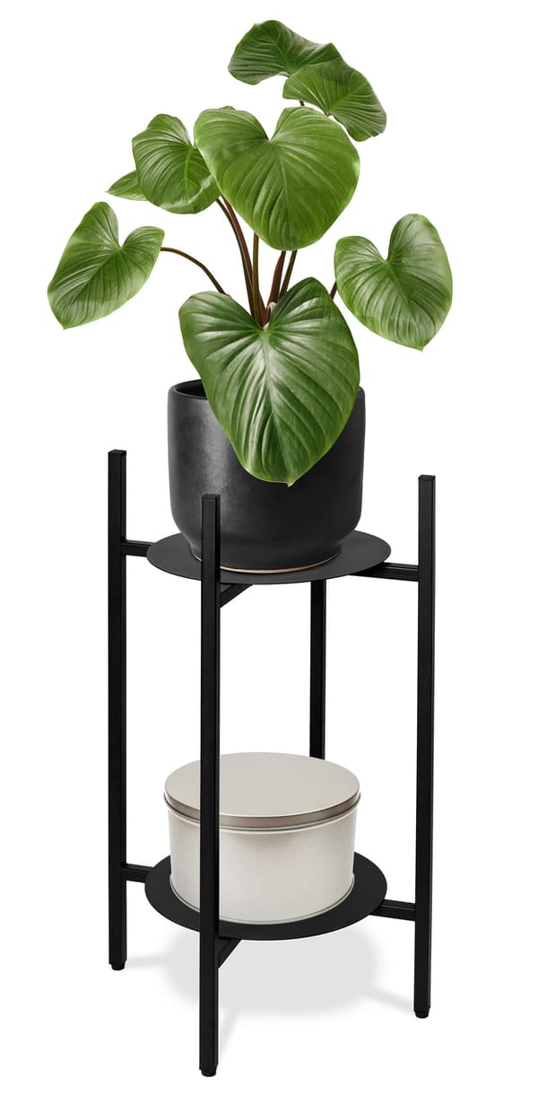 Samir svart loft stående blomsterställ