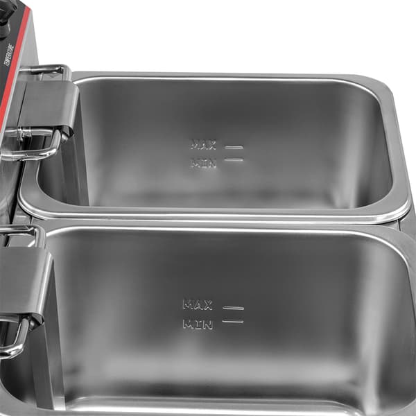Mega-M elektrisk friturekar 2x6l 6kW 230V