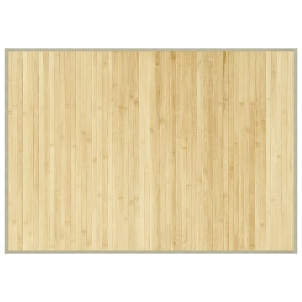 vidaXL Rektangulär matta, ljus naturfärgad, 70x100 cm, bambu
