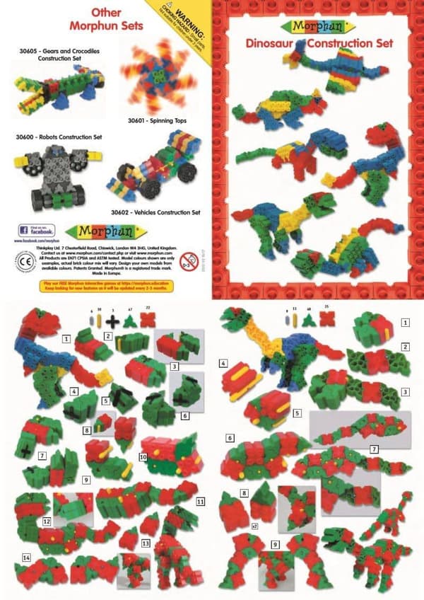 Morphun Dinosaurukset 100 kpl - Rakennuspalikat