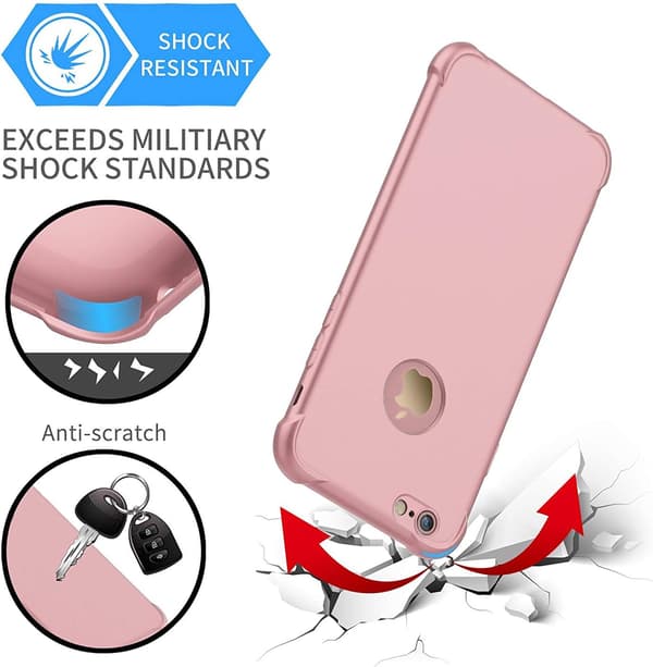 SKAL TILL APPLE IPHONE 6/6S 4,7" ROSA BAKSIDAN SOLID HÅLLBART SKAL