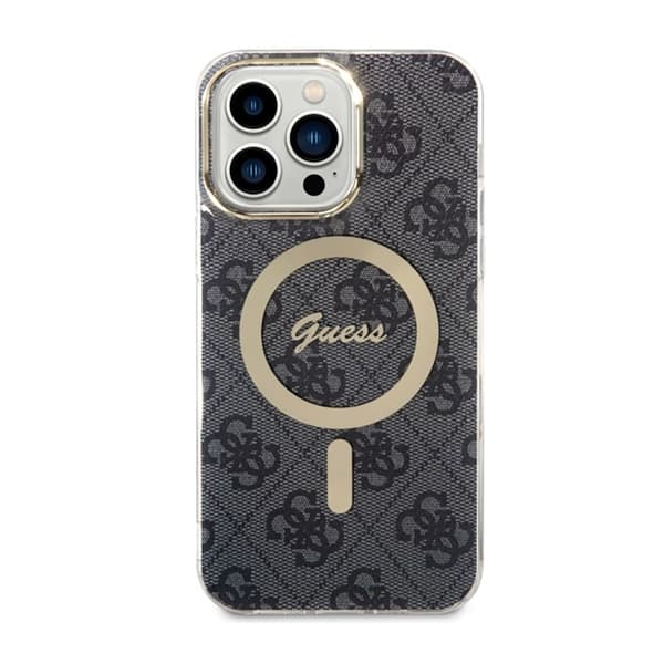 Guess 4G MagSafe – iPhone 14 Pro Max-skal (svart)