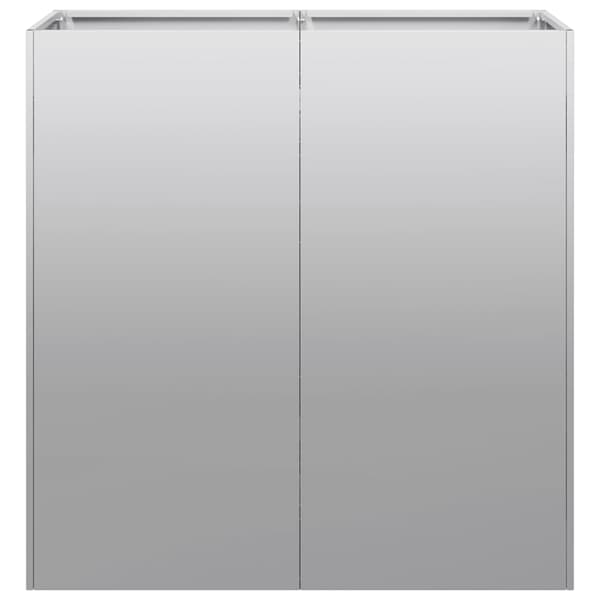vidaXL Blomkruka 80x40x80 cm galvaniserat stål