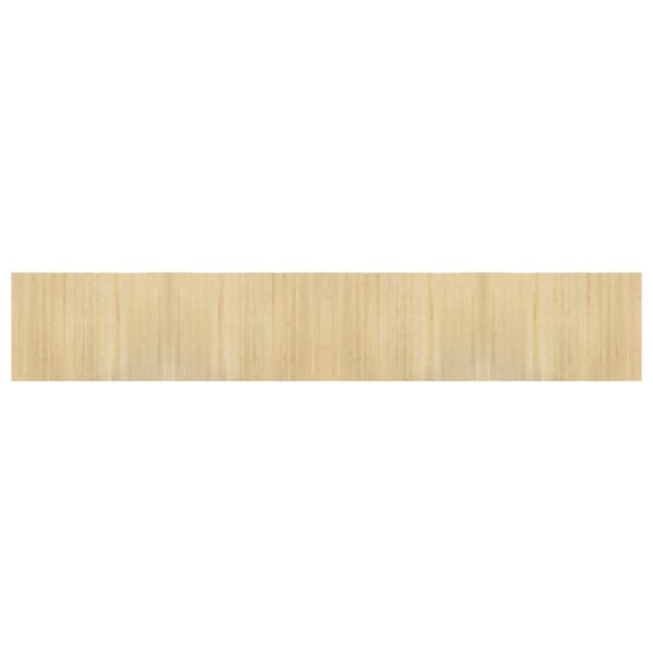 vidaXL Rektangulär matta, ljus naturfärgad, 70x400 cm, bambu
