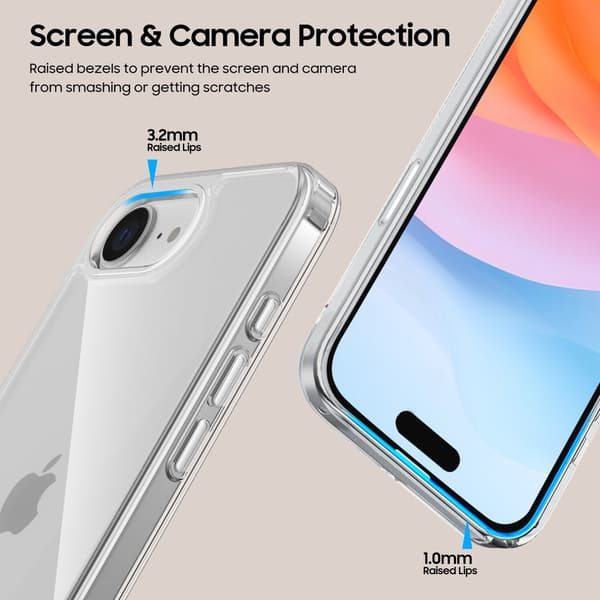 TECH-PROTECT FLEXAIR HYBRID IPHONE 16E KLAR