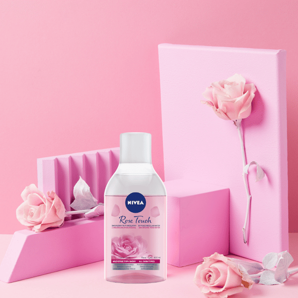 NIVEA Micellar Two-Phase Fluid med økologisk rosenvand - Rose Touch 400 ml