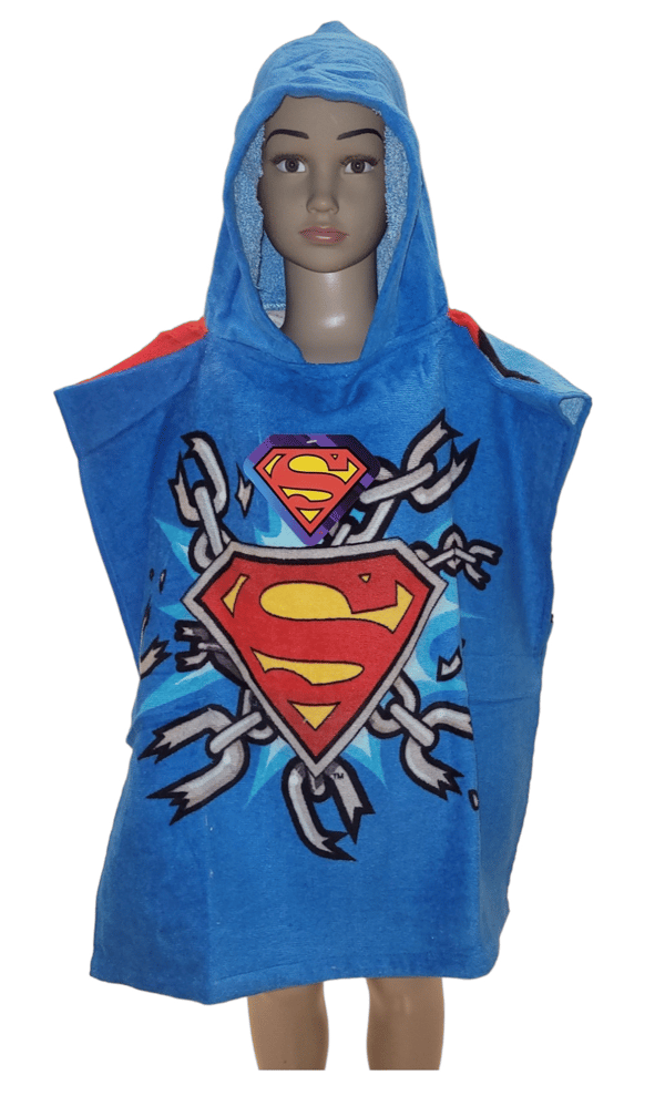 SUPERMAN BØRNEBADETØJ PONCHOBETRÆK