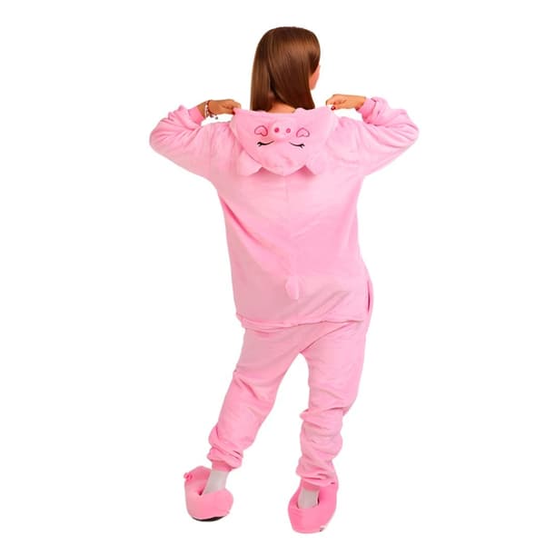 Kigurumi-pyjamas Rosa Gris Storlek: 145 - 155 cm
