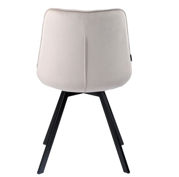 LAPO 2 polstret drejestol, beige velour
