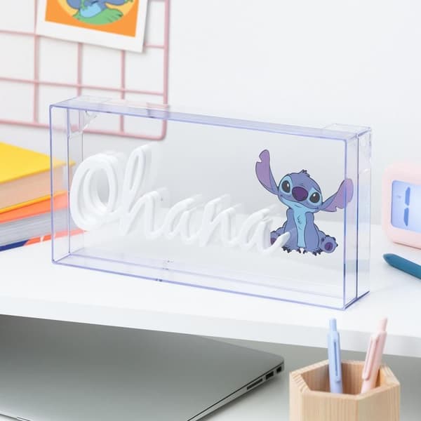 Blå LED-lampe Ohana - Stitch