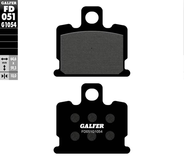 Galfer jarrupalat KH070 semi-metalliset