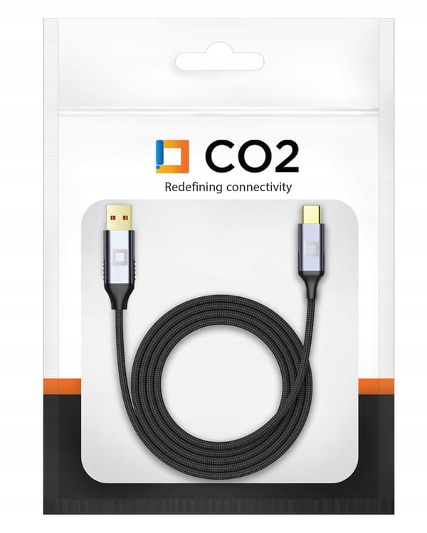 CO2 KORT USB-C KABEL SNABBLADDNING FÖR SAMSUNG APPLE USB TYP C PD 100W